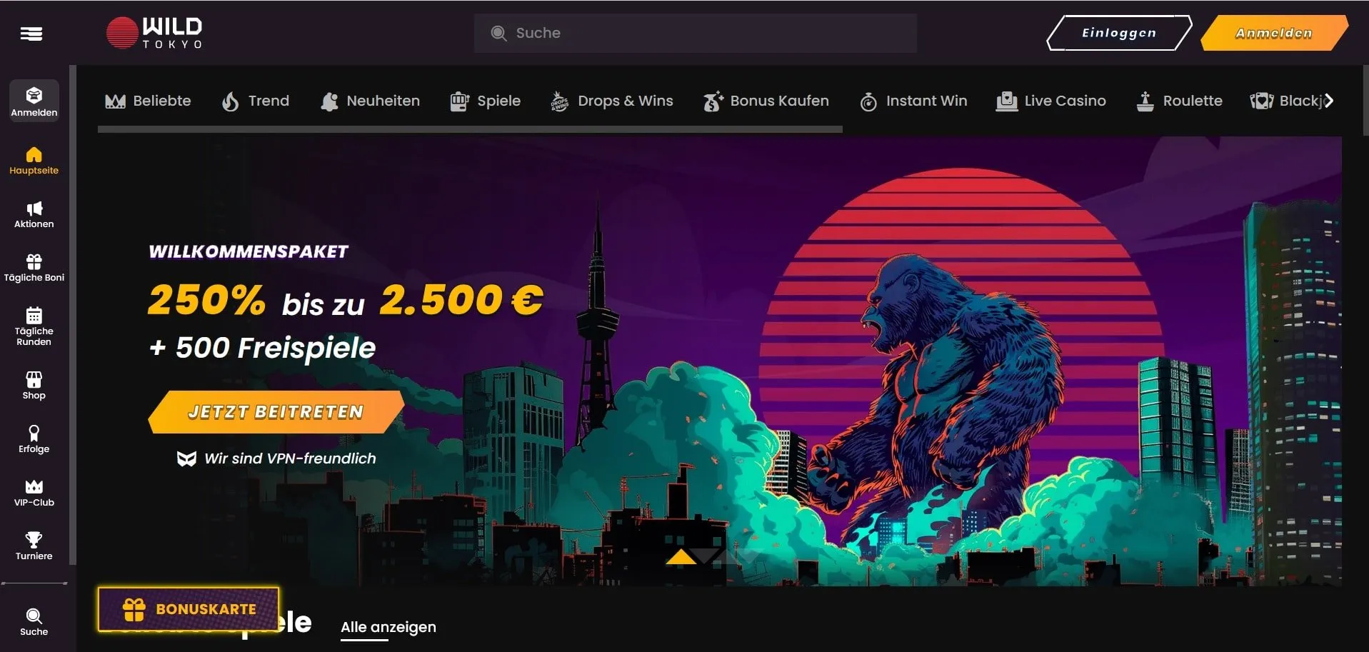 Wild Tokyo Online Casino