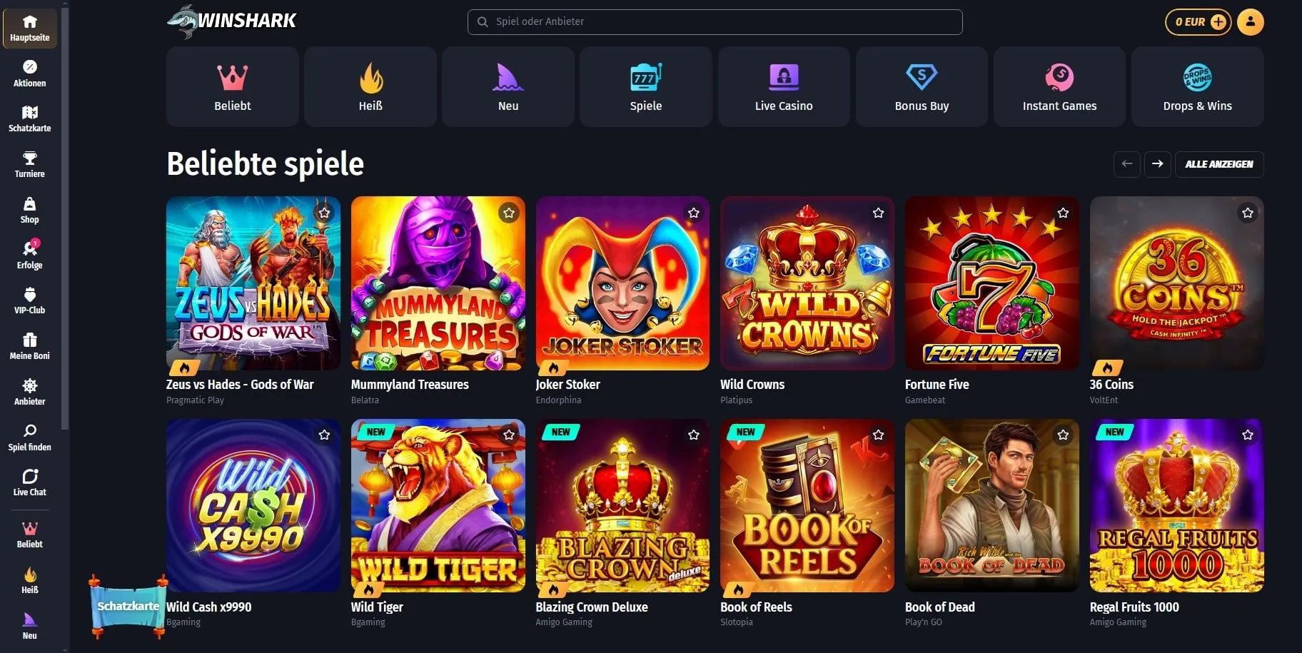 Winshark Online Casino
